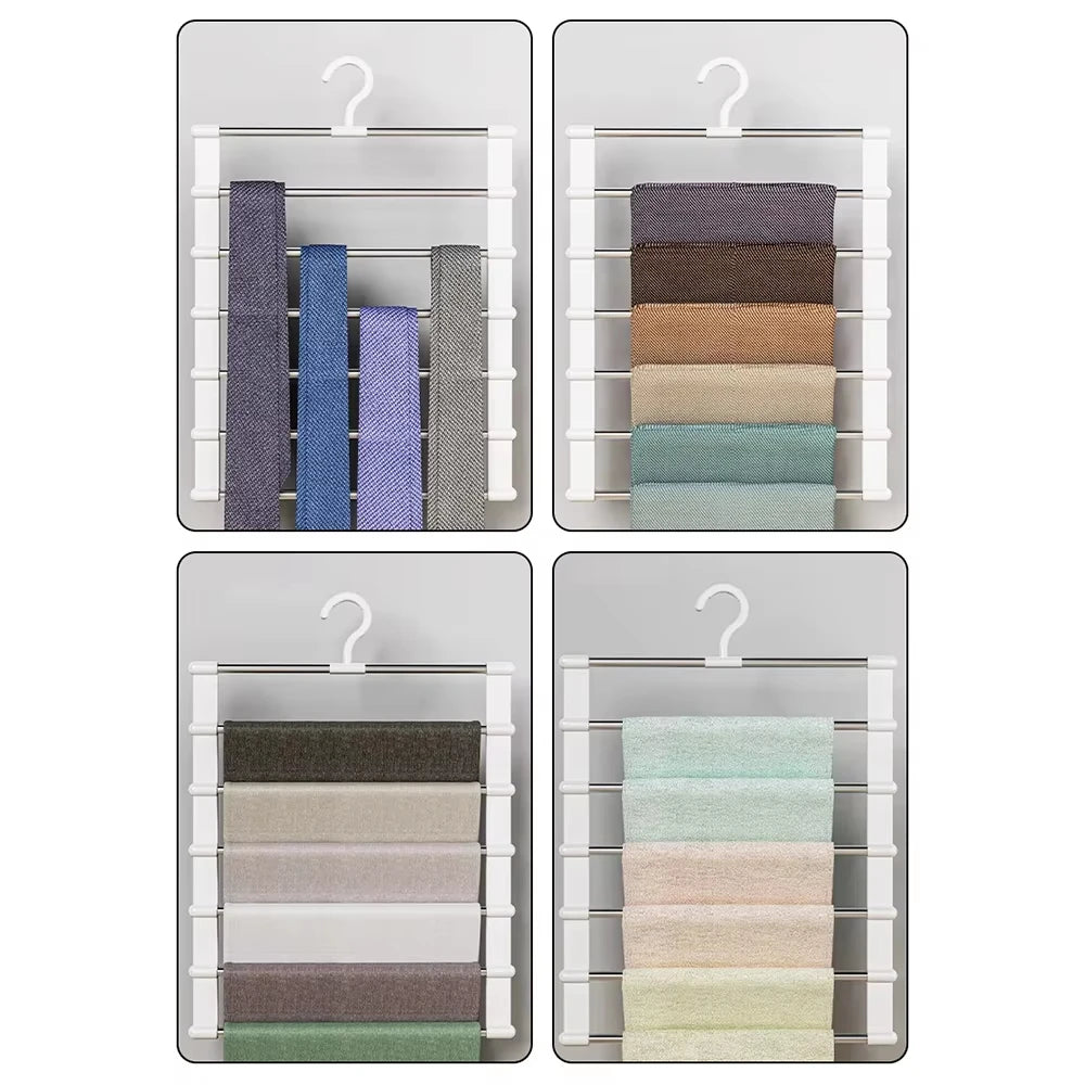 Foldable Multi-Layer Pants Hanger Closet Organizer