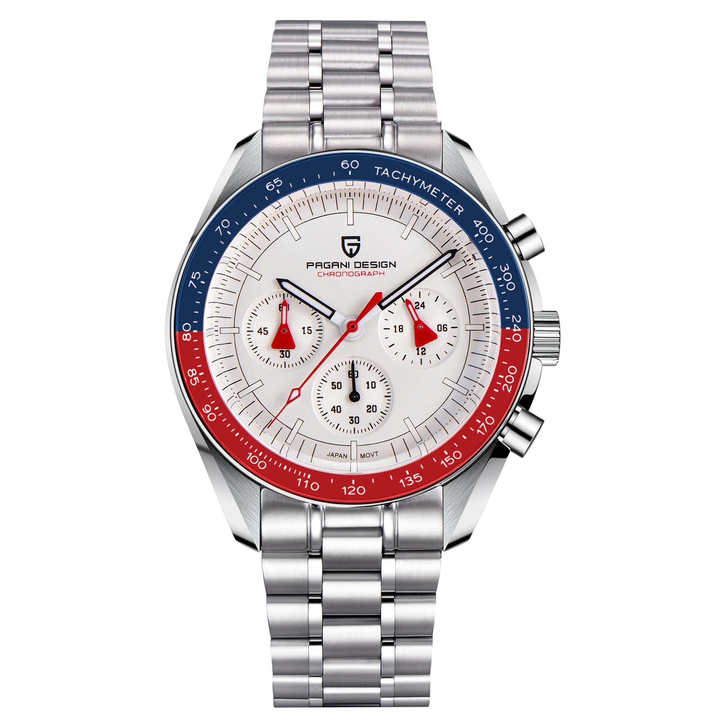 Men’s Moon Chronograph Watch Quartz With Sapphire