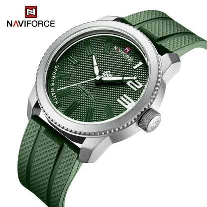 Men’s Sport Quartz Watch With Silicone Strap, 46 mm