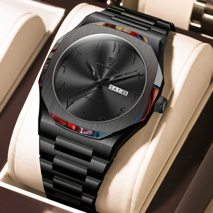 Men's Military Quartz Watch Stainless Steel Waterproof