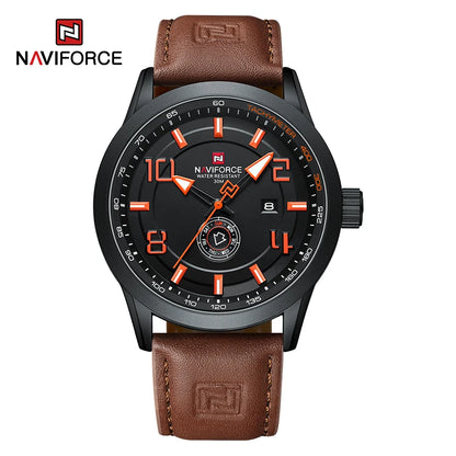 Men’s Sport Quartz Watch With PU Leather Strap