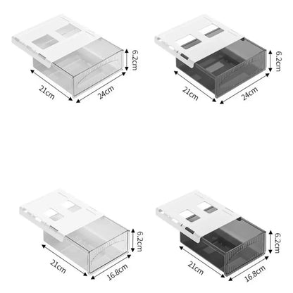 Under-Desk Hidden Drawer Storage Box Self-Adhesive PET