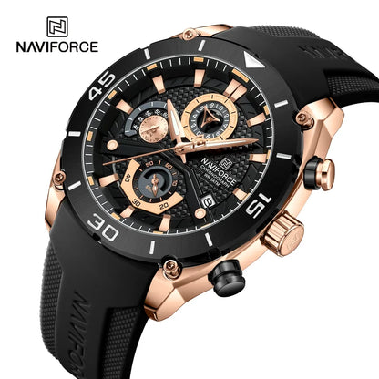 Men’s Sport Quartz Watch With Chronograph & Date