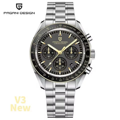 Men’s Moon Chronograph Watch Quartz With Sapphire