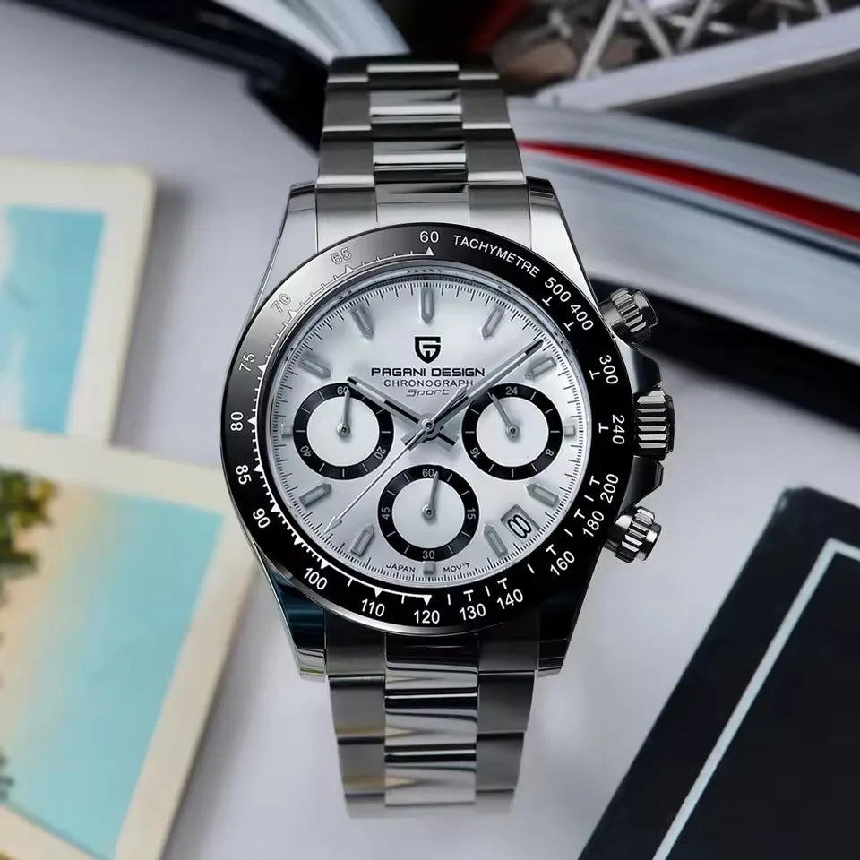 Men’s Quartz Chronograph Watch Sapphire Crystal 10 Bar