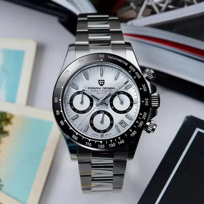 Men’s Quartz Chronograph Watch Sapphire Crystal 10 Bar