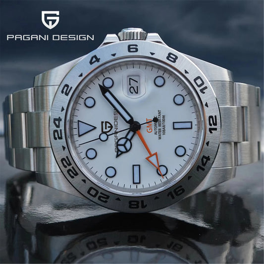 Vintage Automatic GMT Men’s Watch With Sapphire Crystal