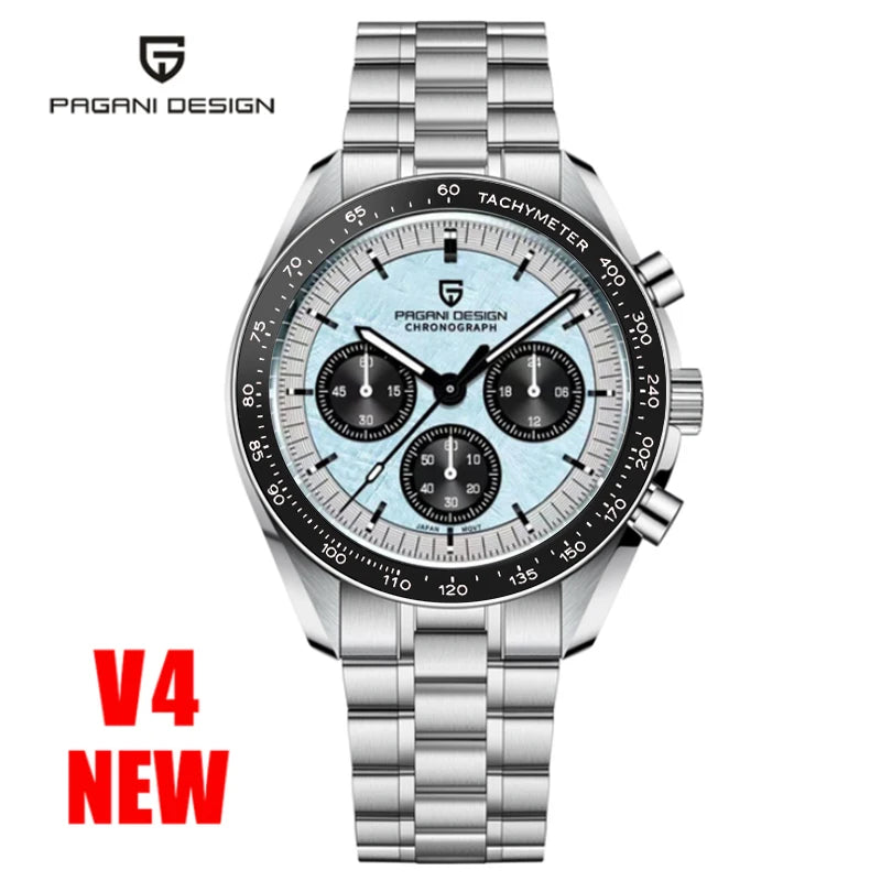 Men’s Moon Chronograph Watch Quartz With Sapphire