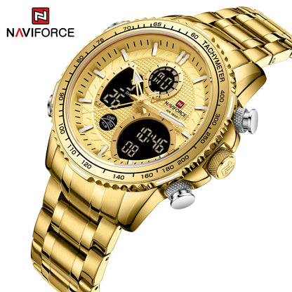 Men’s Analog-Digital Chronograph Watch Stainless Steel