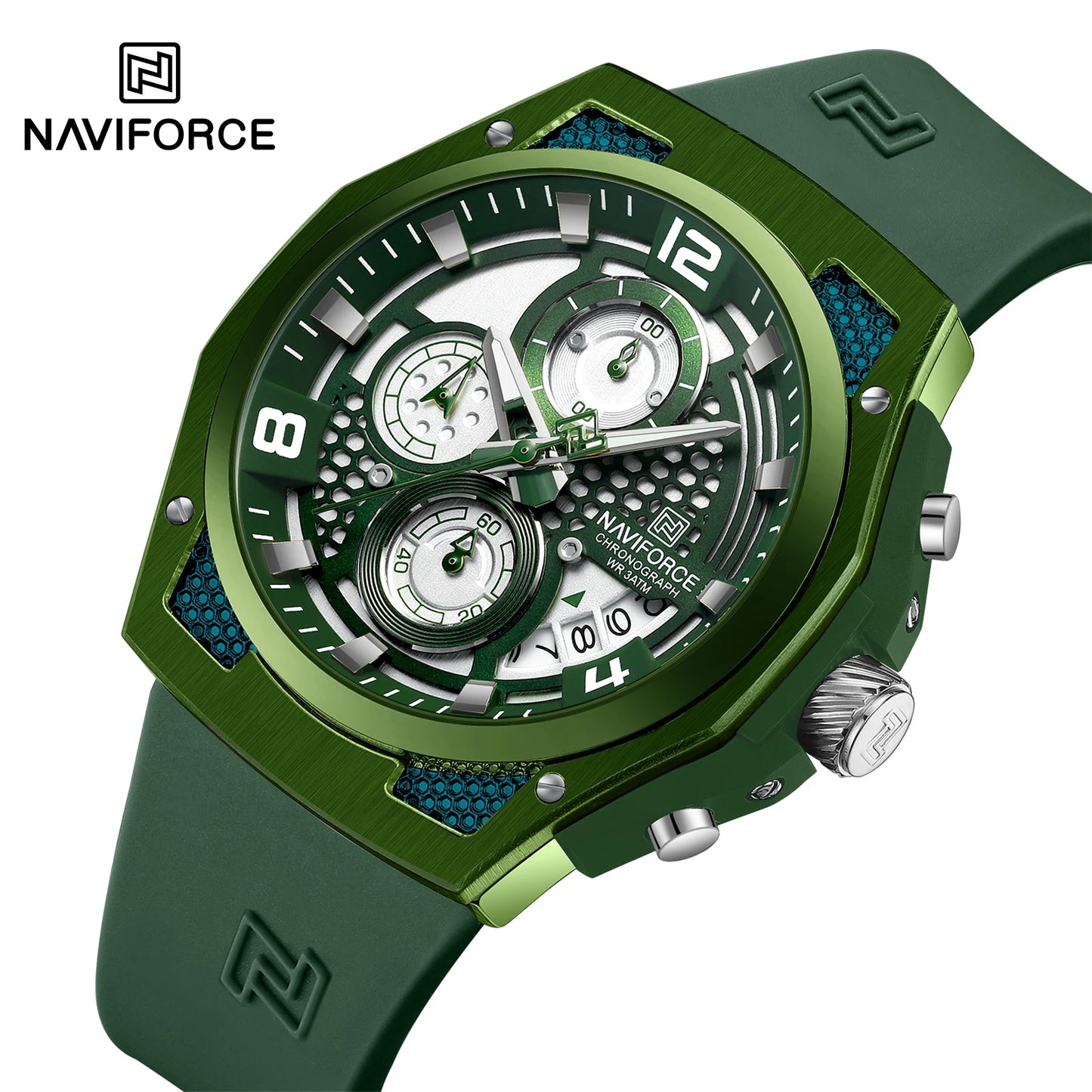 Men’s Sport Quartz Watch With Silicone Strap