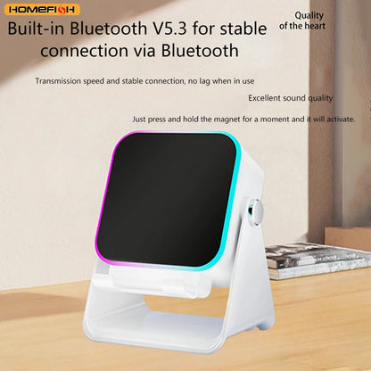 5-in-1 Wireless Induction Speaker Phone Stand with RGB