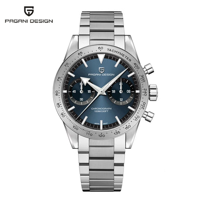 Men’s Retro Chronograph Quartz Watch With Sapphire Glass