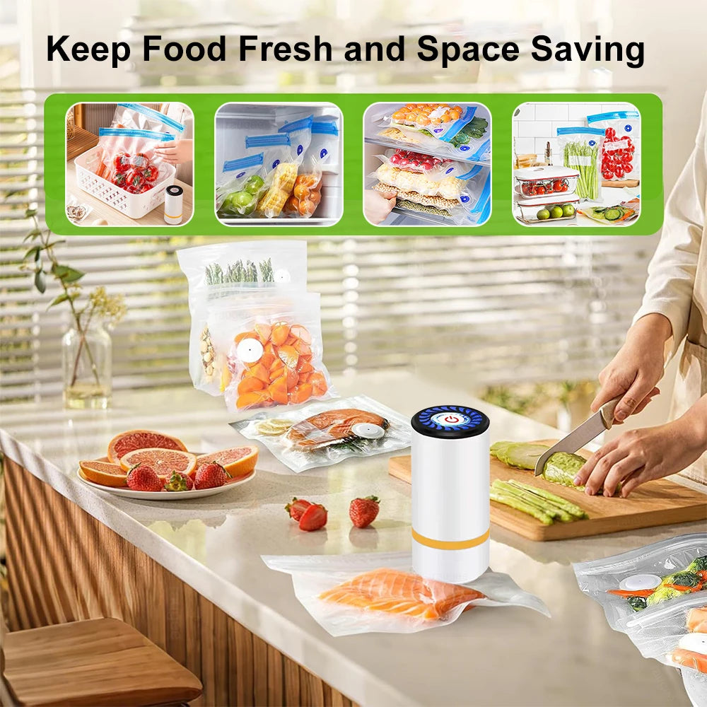Mini Electric Vacuum Sealer Pump for Storage Bags