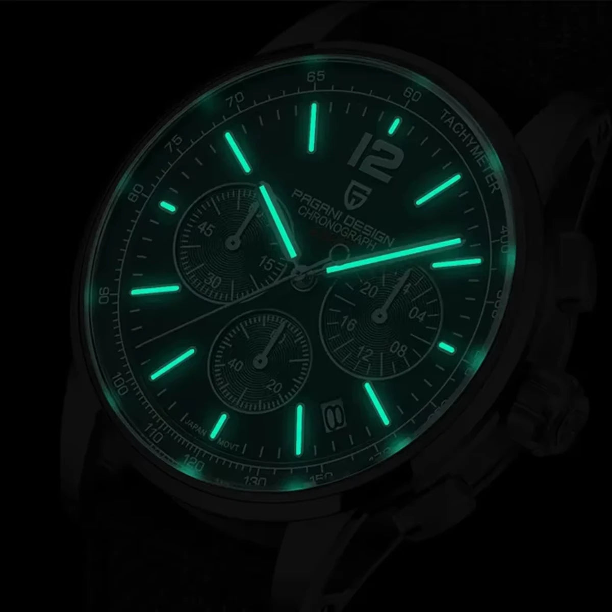 Men’s Quartz Chronograph Watch Sapphire Crystal 10 Bar