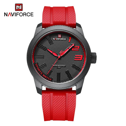 Men’s Sport Quartz Watch With Silicone Strap, 46 mm