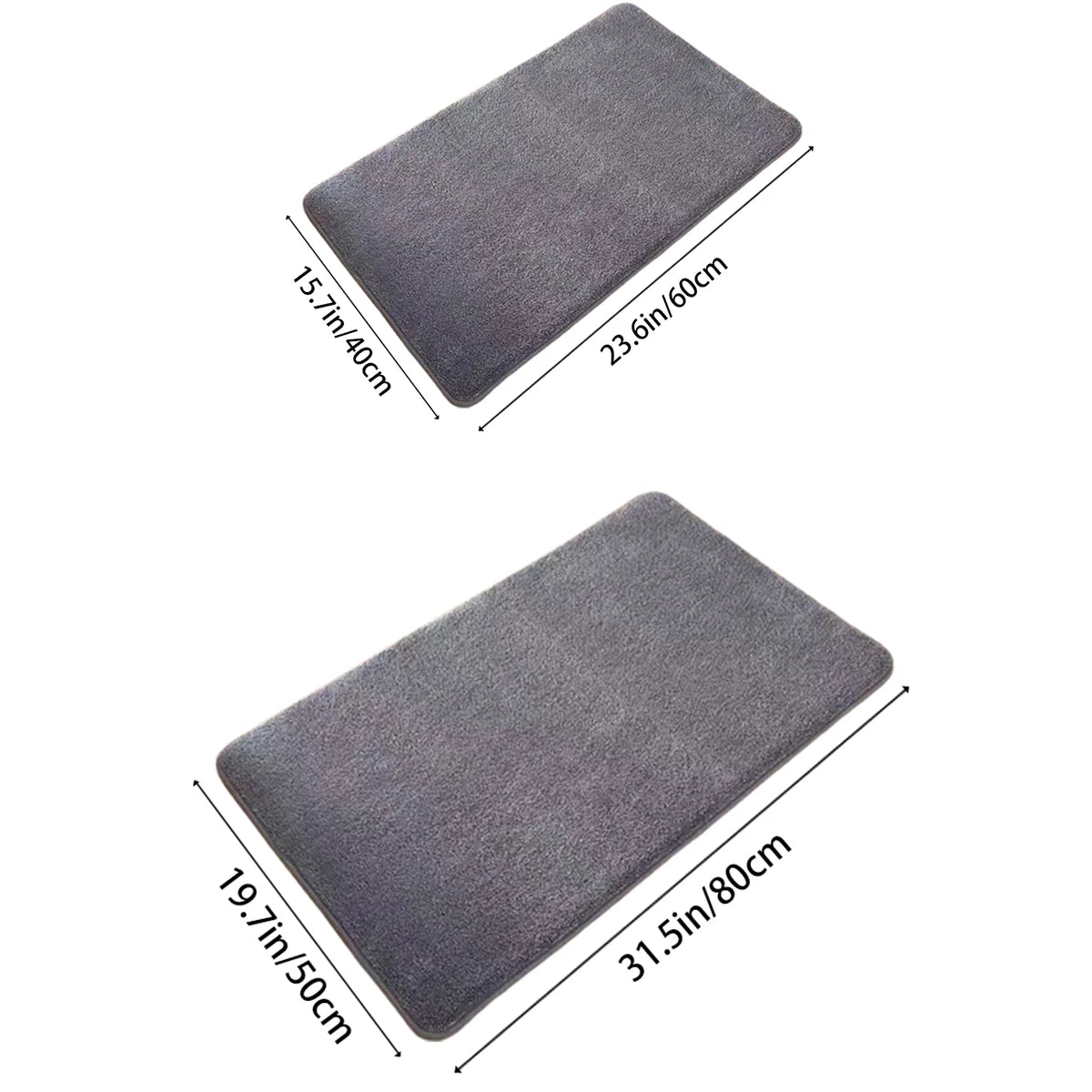 Super Absorbent Bathroom Floor Mat – Non-Slip Suede