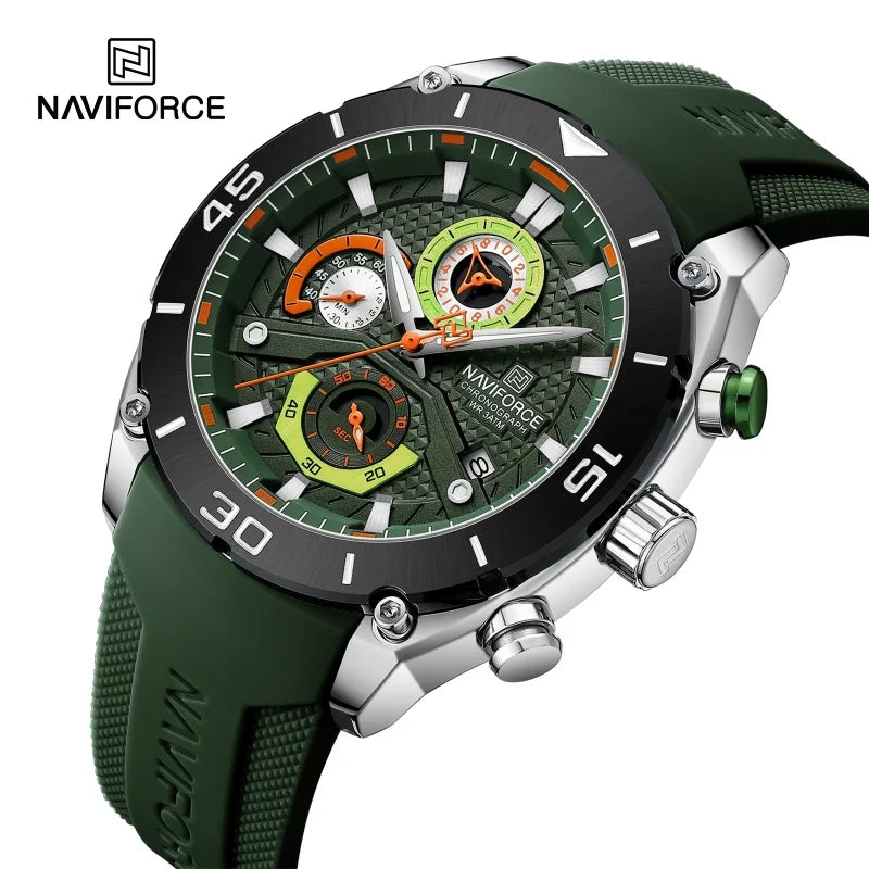 Men’s Sport Quartz Watch With Chronograph & Date
