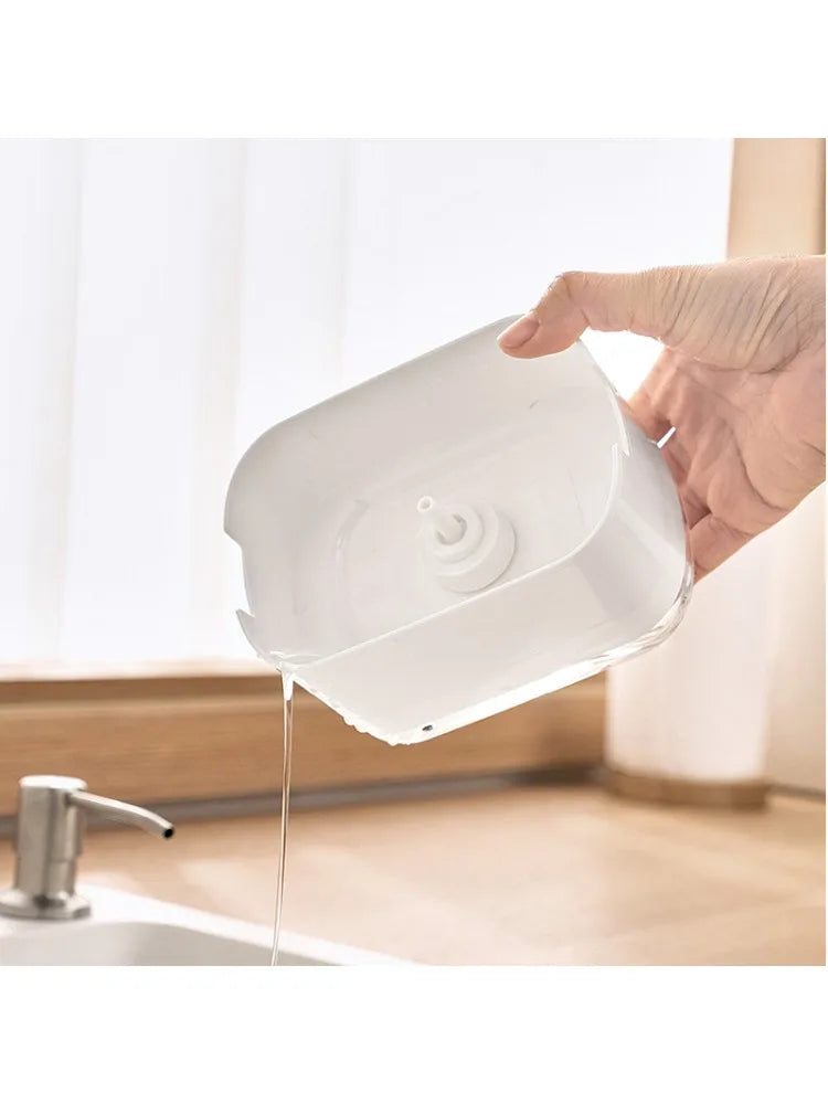 Press-Down Soap Dispenser With Sponge Holder 300 ml