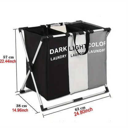 Foldable Laundry Hamper Organizer With 1–3 Grids