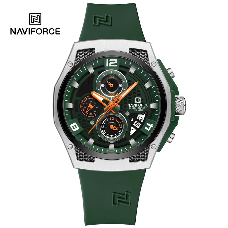 Men’s Sport Quartz Watch With Silicone Strap