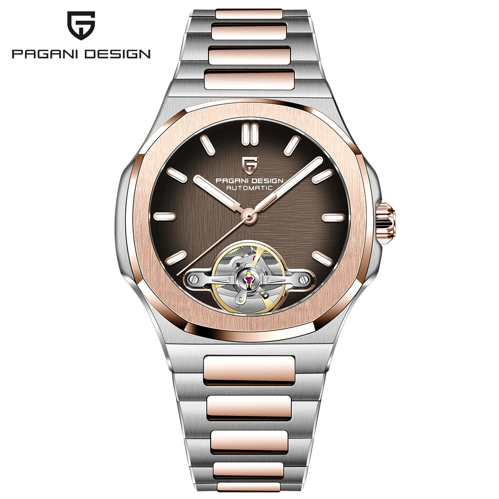 Men's Skeleton Automatic Watch With Sapphire Crystal