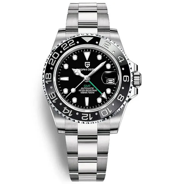 Men's GMT Automatic Watch Stainless Steel 40 mm