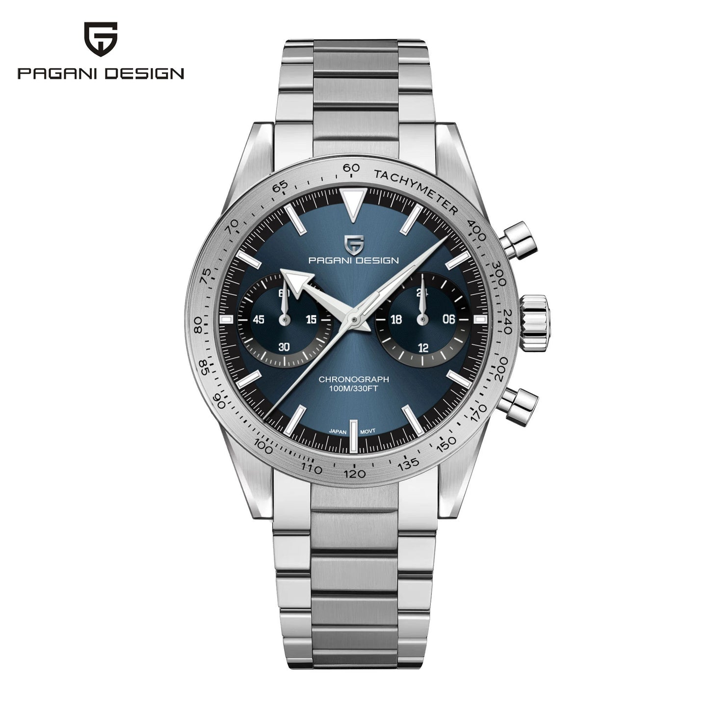 Men’s Retro Chronograph Quartz Watch With Sapphire Glass