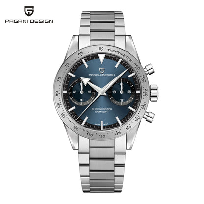 Men’s Retro Chronograph Quartz Watch With Sapphire Glass