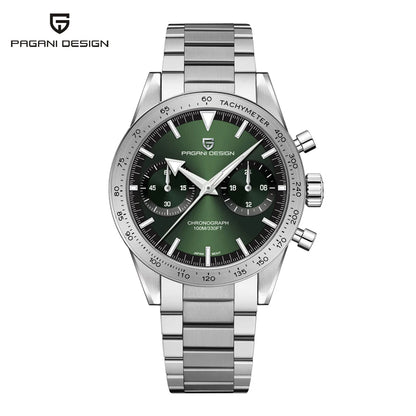 Men’s Retro Chronograph Quartz Watch With Sapphire Glass