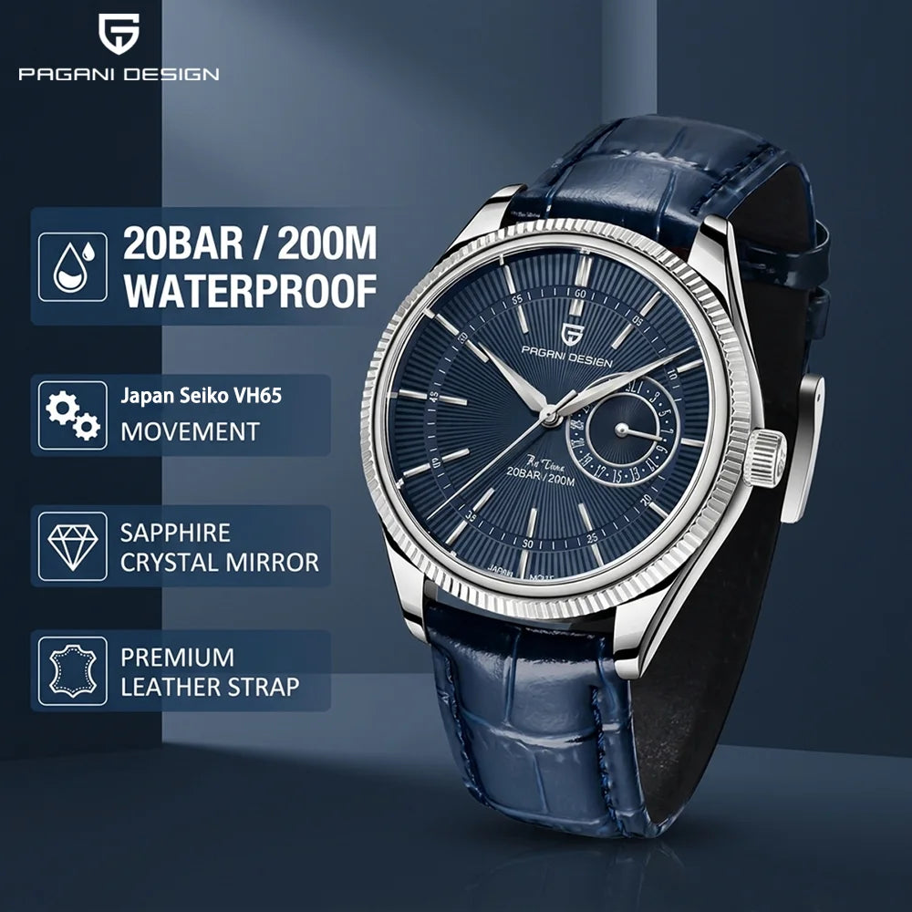 Men’s Quartz Dive Watch Sapphire Crystal 200m Waterproof