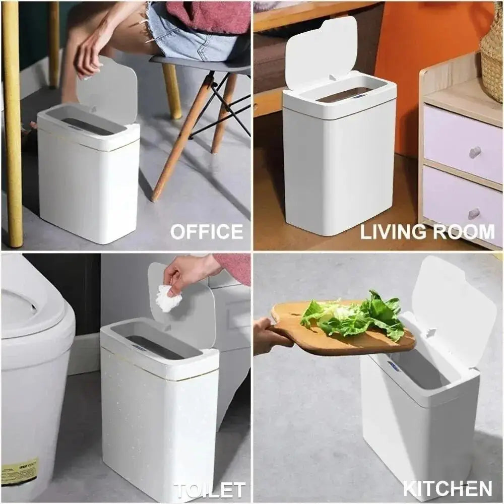 15L Touchless Sensor Trash Can – Automatic Bagging Bin