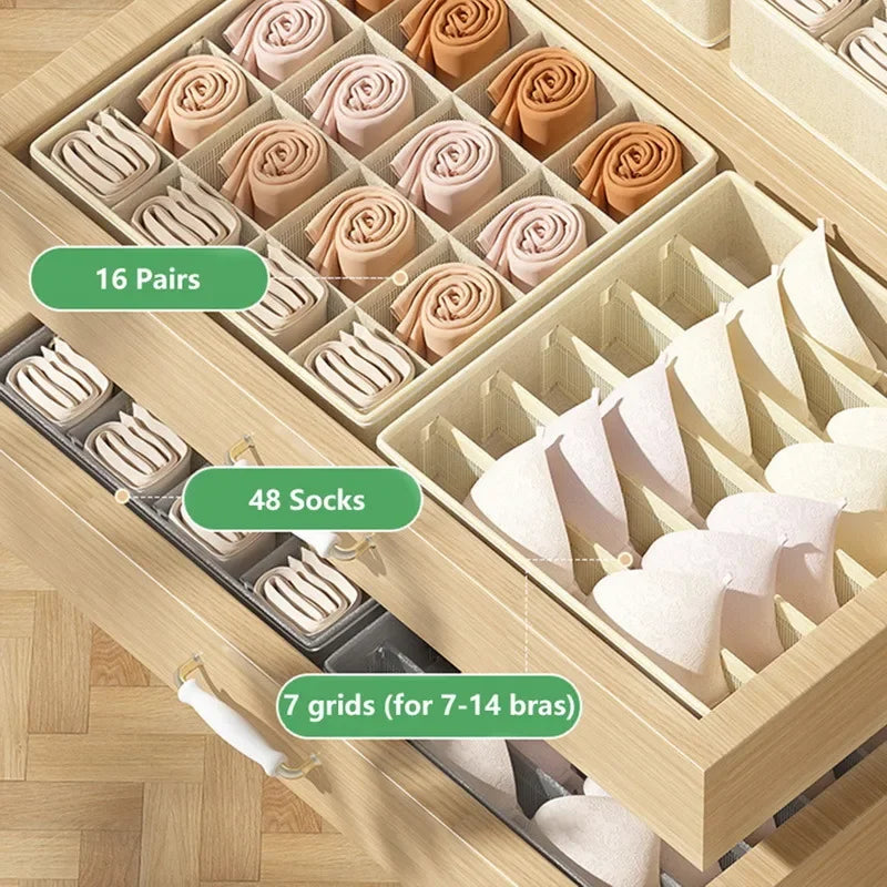 Drawer Organizer Box for Underwear, Bras and Socks