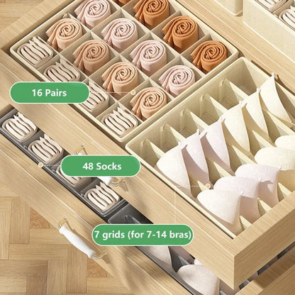 Drawer Organizer Box for Underwear, Bras and Socks