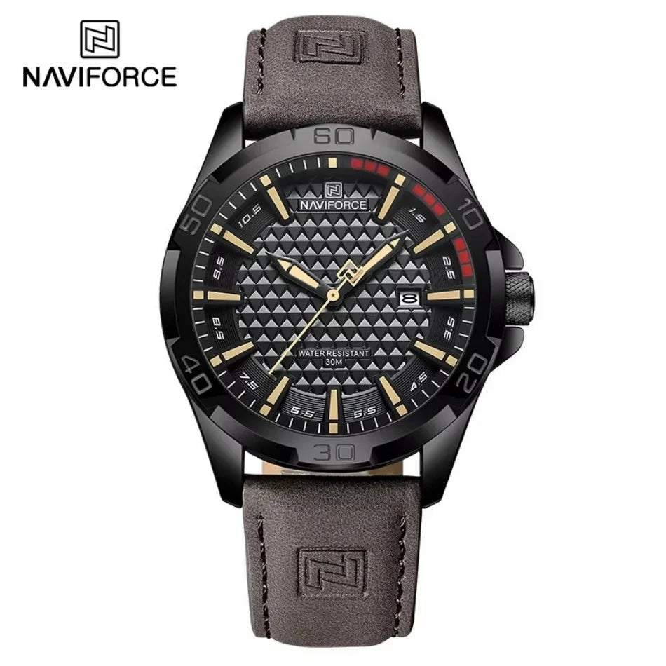 Men’s Quartz Sport Watch With PU Leather Strap