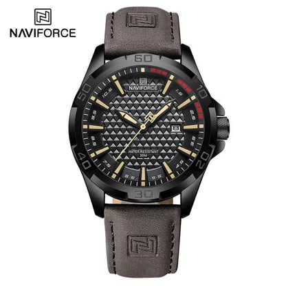 Men’s Quartz Sport Watch With PU Leather Strap