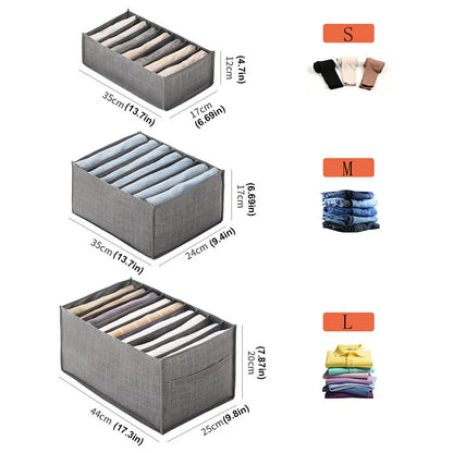 Non-Woven Closet Drawer Organizer for Jeans and Clothes