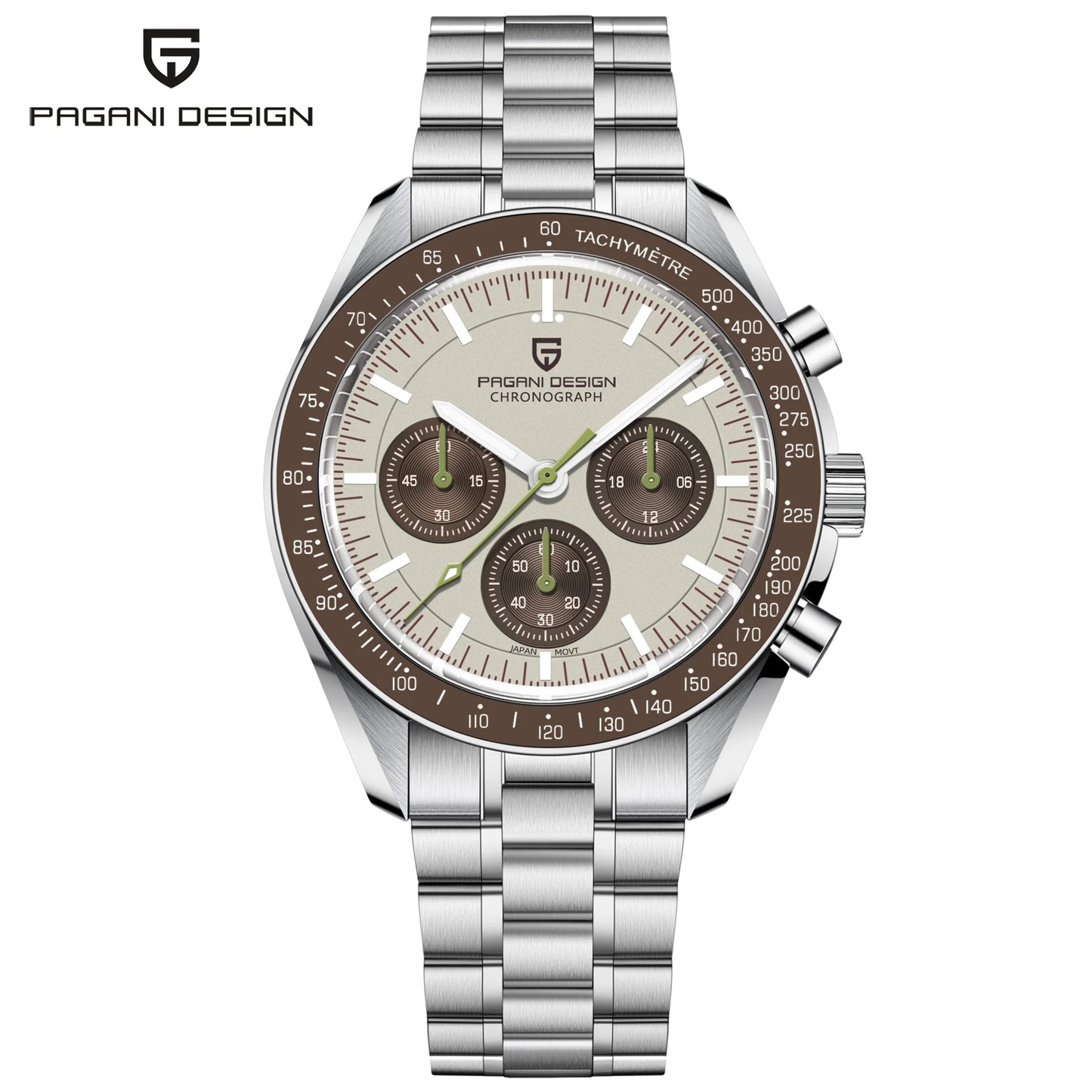 Men’s Vintage Quartz Chronograph Watch With Sapphire