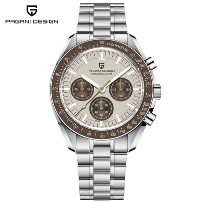 Men’s Vintage Quartz Chronograph Watch With Sapphire