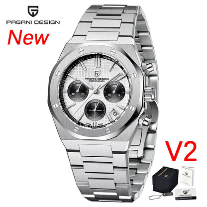 Men’s Quartz Chronograph Watch Sapphire 200M Water Resistant