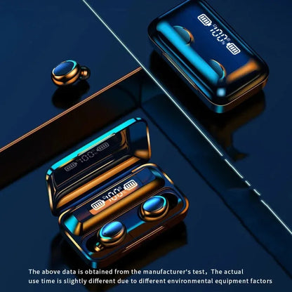 F9 Wireless Bluetooth Earbuds With LED Display