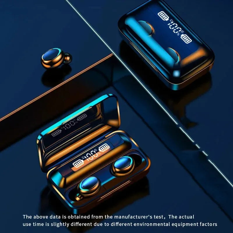 F9 Wireless Bluetooth Earbuds With LED Display
