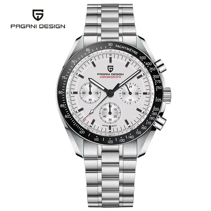Men's Quartz Chronograph Watch Sapphire 100M Waterproof