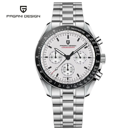 Men's Quartz Chronograph Watch Sapphire 100M Waterproof