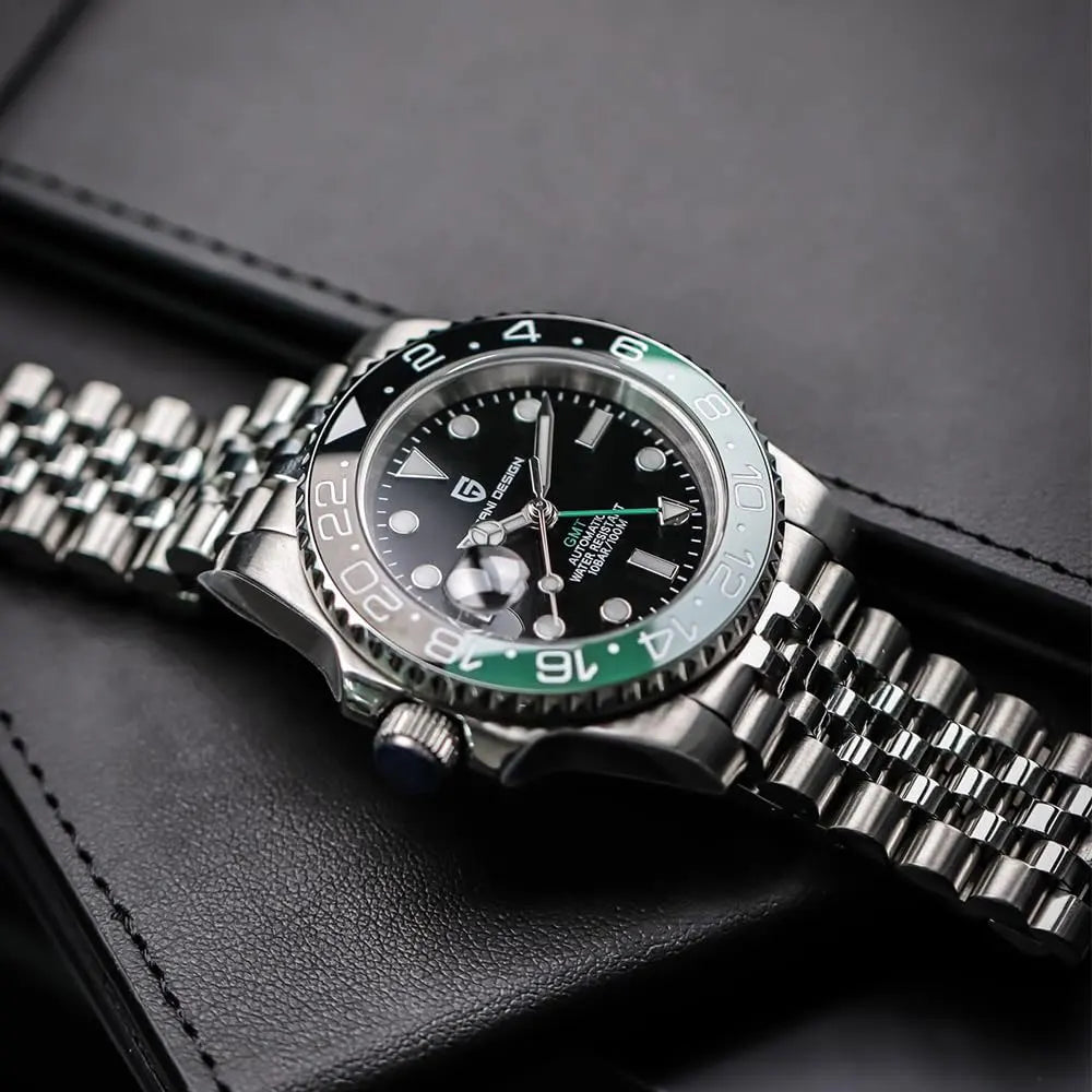 Men's GMT Automatic Watch Stainless Steel 40 mm