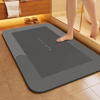 Super Absorbent Diatom Bath Mat for Bathroom Floors