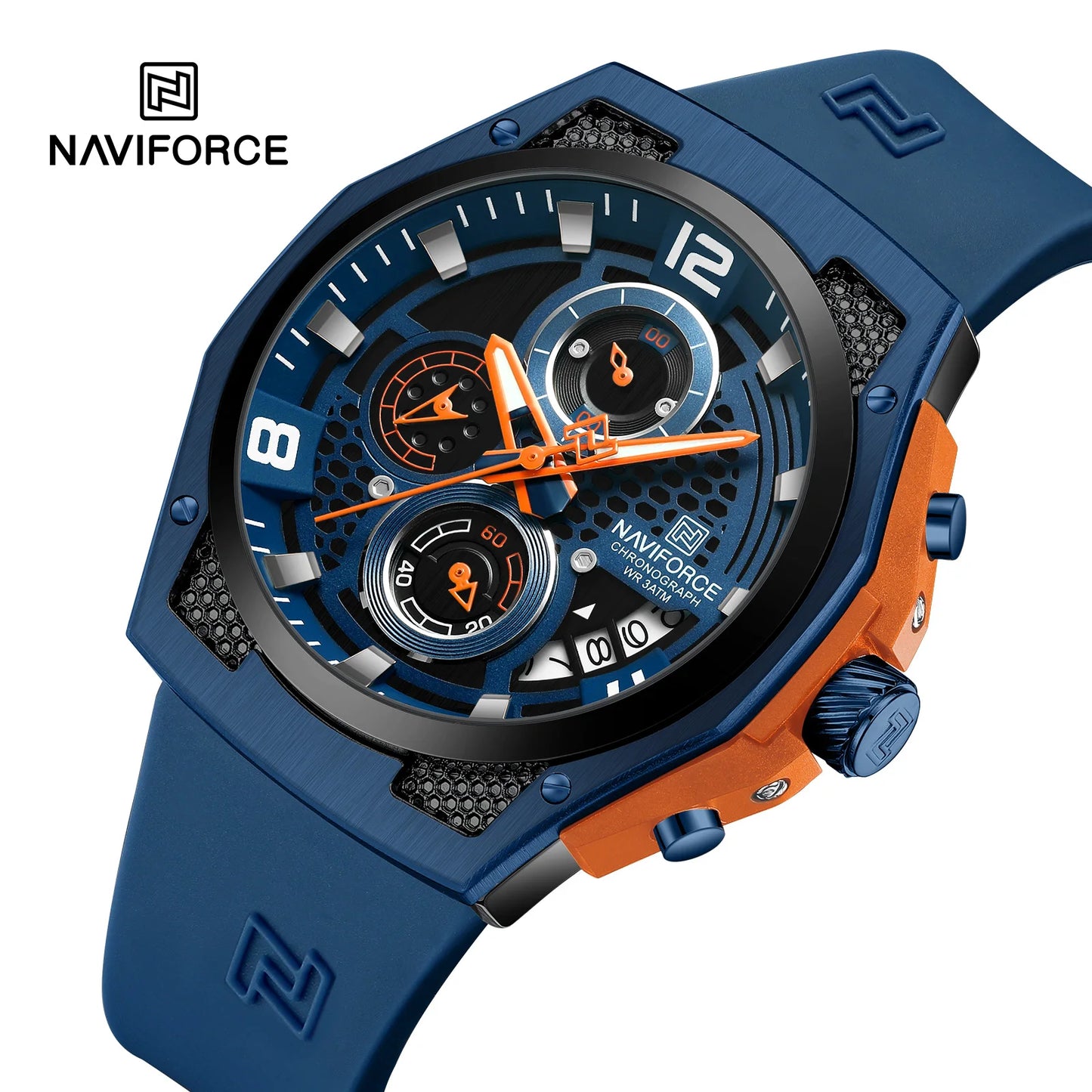 Men’s Sport Quartz Watch With Silicone Strap