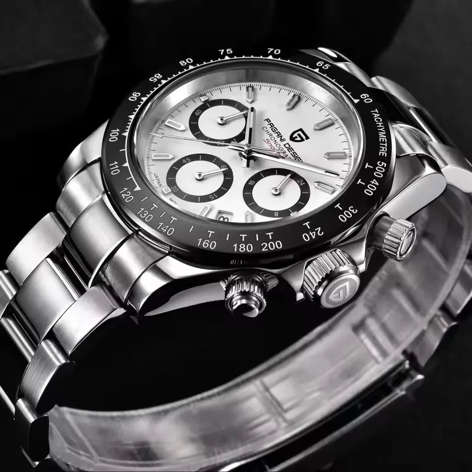 Men’s Quartz Chronograph Watch Sapphire Crystal 10 Bar