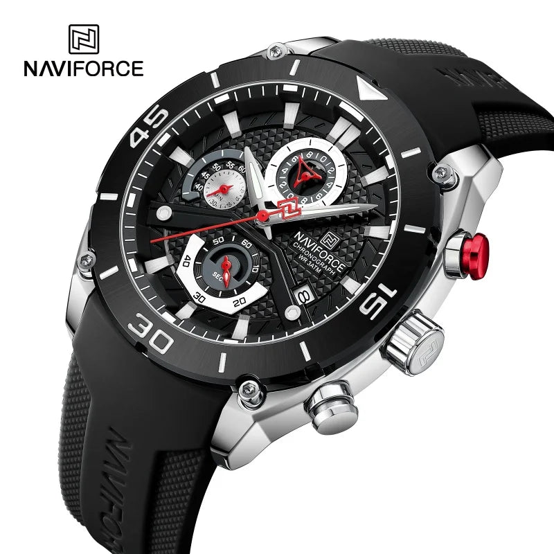 Men’s Sport Quartz Watch With Chronograph & Date