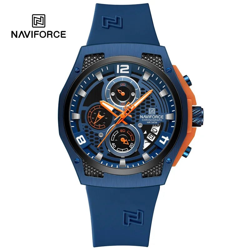 Men’s Sport Quartz Watch With Silicone Strap