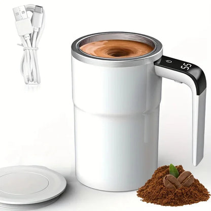 Electric Self-Stirring Coffee Mug 380 ml – IP67 Waterproof